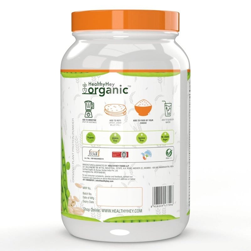 Buy Organic Raw Pea & Brown Rice Protein Isolate - 100% Plant Protein ...