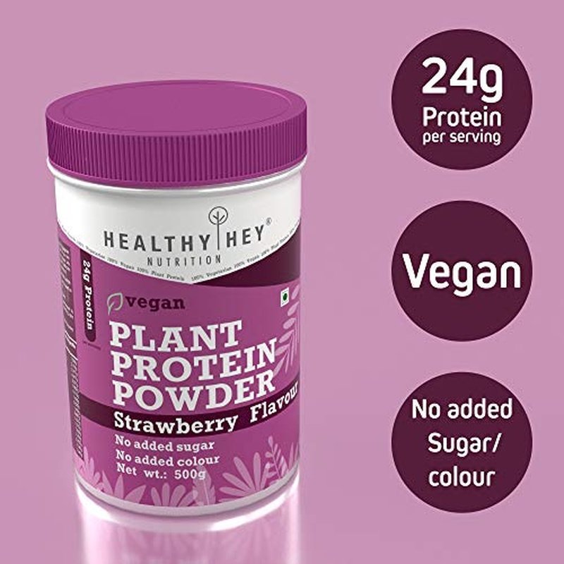 Plant Protein Powder, Vegan Protein - Low Net Carbs, Non Dairy, Gluten Free, Lactose Free, No Sugar Added, Soy Free, Non-GMO - HealthyHey Nutrition