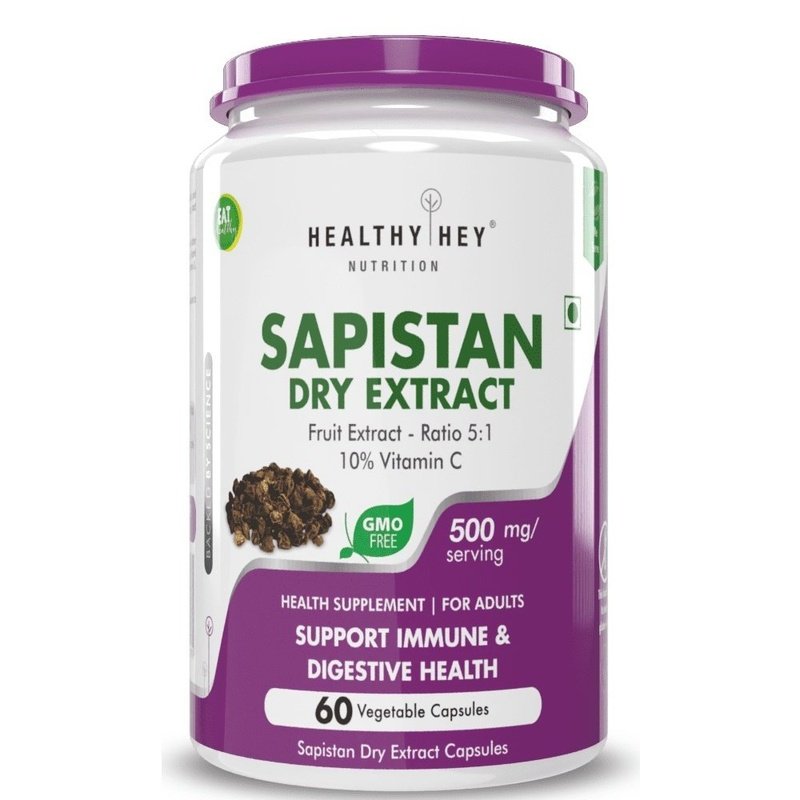 Sapistan Dry Extract,support immune & digestive Health 5:1,60 Veg capsules - HealthyHey Nutrition