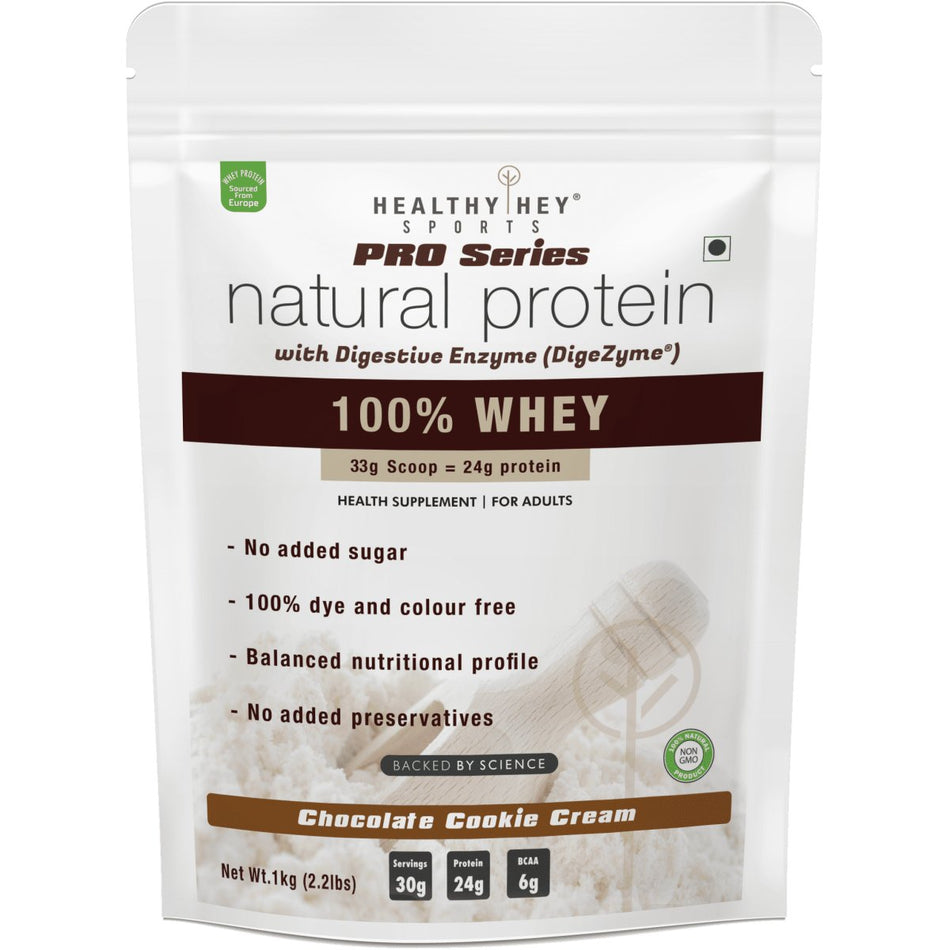 Whey Protein Concentrate - 80% Protein with Digestive Enzymes - HealthyHey Nutrition